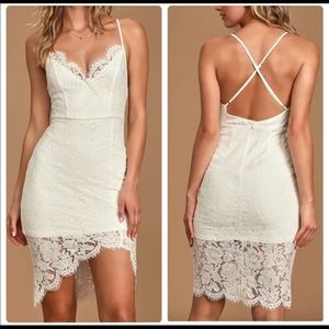 NWT Flirting with Desire White Lace Dress Size XS